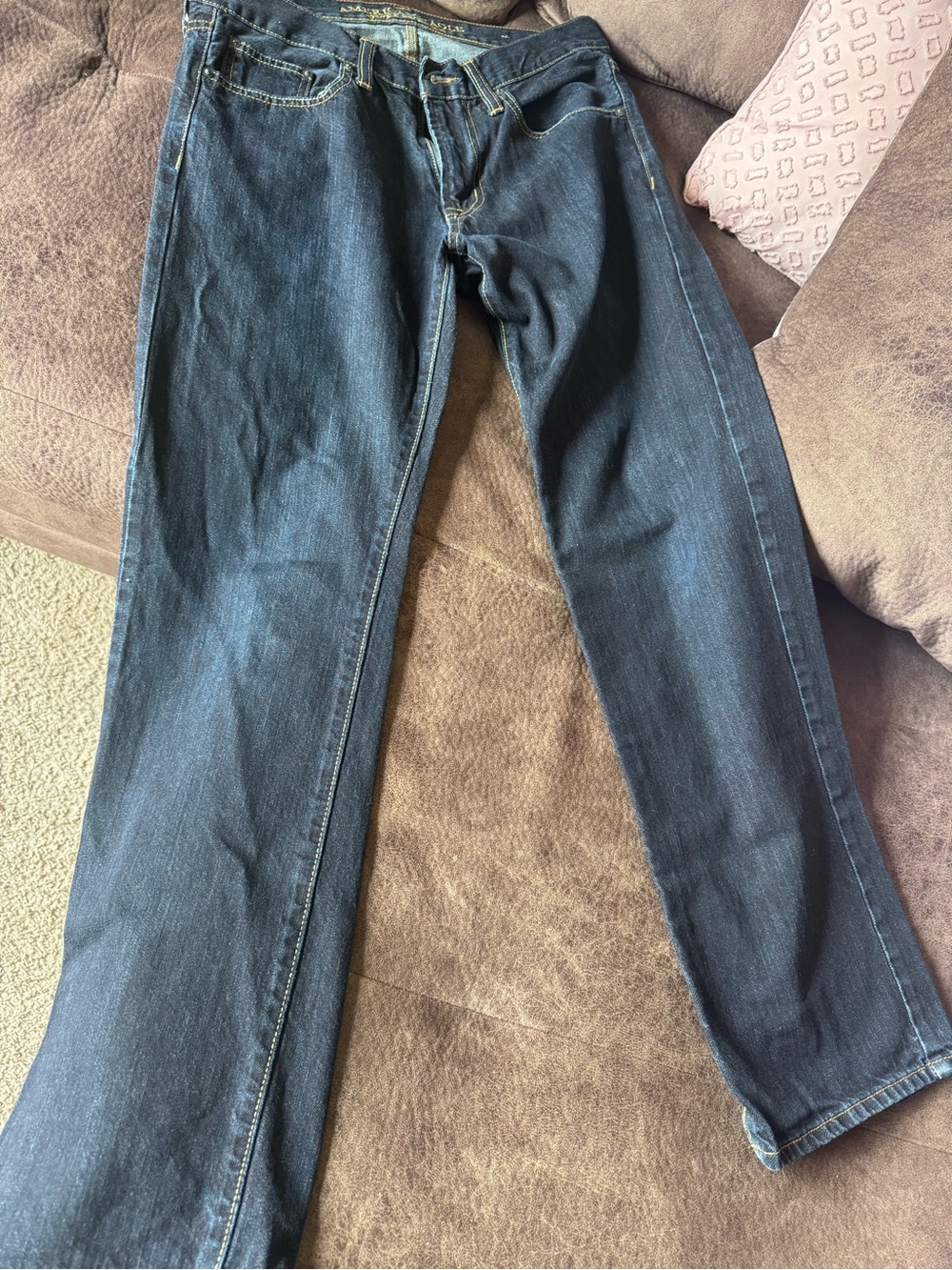 American Eagle Outfitters Dark Blue Straight Jeans